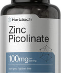 Zinc Picolinate 100mg | 180 Capsules | High Potency | Non-GMO, Gluten Free | Zinc Supplement | by Horbaach