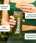 Bloom Nutrition Superfood Greens Powder Digestive Enzymes with Probiotics and Prebiotics Gut Health Bloating Relief for Women Chlorella Green Juice Mix with Beet Root Powder 30 SVG Berry
