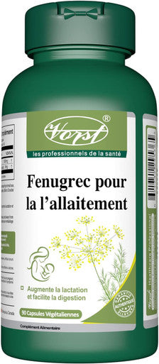 VORST Fenugreek Milkflow Booster 1000mg (500mg Per Capsule) 90 Vegan Capsules Lactation Supplement for Increased Breast Milk Supply Suitable Includes 6mg Sweet Fennel Extract 1 Bottle