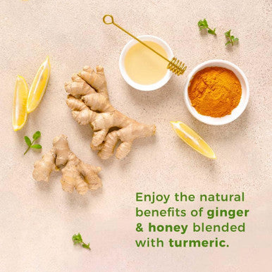 Prince Of Peace Instant Ginger Honey Crystals With Turmeric Value Pack 60 Sachets Instant Hot Or Cold Beverage Easy To Brew Caffeine And Gluten Real Ginger 38Oz (1080G)