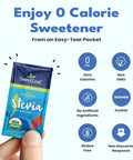 Sweetleaf Organic Stevia Packets - Zero Calorie Stevia Powder No Bitter Aftertaste Sugar Substitute for Keto Coffee Nothing Artificial Non-GMO Stevia Sweetener Packets 70 Count (Pack of 2)