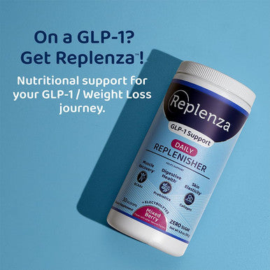 Daily Replenisher Glp-1 Nutritional Support, Powder, Muscle Recovery, Digestive Health & Skin Elasticity Mix Of Amino Acids, Prebiotics And Collagen Peptides Berry Flavor, 60 Scoops,13.5 Oz