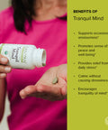 Banyan Botanicals Tranquil Mind Organic Supplement For Calm And Tranquility With Ayurvedic Herbs Guduchi, Brahmi, And Skullcap For Stress Relief* 90 Tablets Non-Gmo Sustainably Sourced Vegan