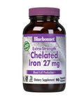 Bluebonnet Nutrition Albion Extra-Strength Chelated Iron 27 mg 90 Vegetable Capsules