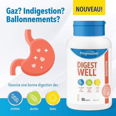 Progressive Digest Well, 90 Capsules | for Healthy Digestion 90 count