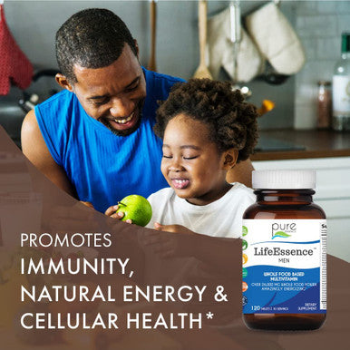 Pure Essence Labs LifeEssence Mens Formula - World's Most Energetic Multiple - The Master Multiple - 120 Tablets