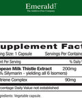 Emerald Labs European Milk Thistle - Organic Milk Thistle Extract - Supports Liver Health & Helps Maintain Natural Energy, Digestion & Brain Health - 60 Vegetable Capsules (Up To 60-Day Supply)