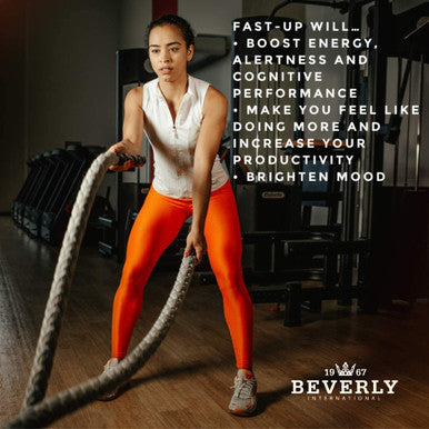 Beverly International Fast-Up 90 Capsules. Feel Better Get Clarity Clear Focus Brain Booster. Ups Mood New Energy Pre-Workout Fuel Motivation and Cognitive Performance in Moments.