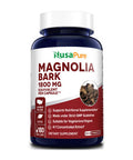 NusaPure Magnolia Bark 1800 mg 180 Vegetarian Caps (Non-GMO, Extract 4:1 & Gluten-Free)