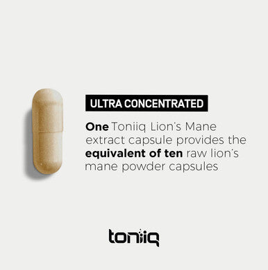 18,000mg 10x Concentrated Ultra High Strength Extract Made with Organic Lions Mane 30% Polysaccharides Highly Concentrated and Bioavailable 120 Veggie Capsules