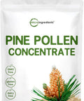 Pure Pine Pollen Powder 6 Ounce Wild Harvest an Broken Cell Wall Supports Immune System Health Boosts Energy Antioxidant Androgenic No GMOs Vegan Friendly