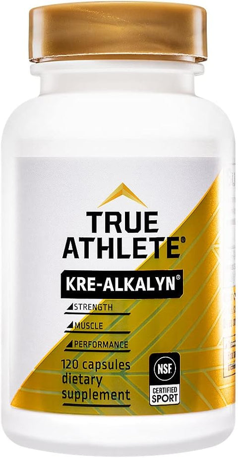 True Athlete Kre Alkalyn 1500Mg - Helps Build Muscle Gain Strength & Increase Performance Buffered Creatine For Optimal Absorption - Nsf For Sport (120 Capsules)