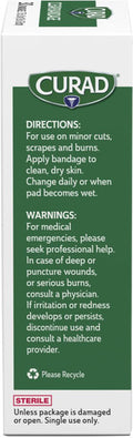 Curad Clear Plastic Self-Adhesive Bandages 3/4" x 3" Essential First Aid Supplies 30 per Box Pack of 6