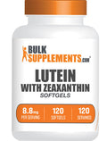 Bulksupplements.Com Lutein With Zeaxanthin Softgels - Zeaxanthin Plus Lutein, Lutein And Zeaxanthin Supplements, Eye Vitamins - Gluten Free, 1 Softgel Per Serving, 120 Softgels