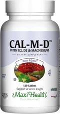 Maxi Health Calcium with Vitamin D3 K2 and Magnesium - Overall Health Supplement for Strong Bones and Teeth Muscle Function Immune Support - Vitamin D Vitamin K Enhanced Absorption for Women & Men 120 Tablets
