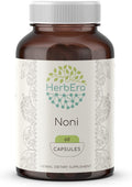 HerbEra Noni 60 Capsules, 500 mg, Noni (Morinda citrifolia) Dried Fruit (60 Capsules)