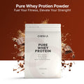 OMNIA Pure Whey Protein Powder Nutrition Low Carbs and Low Sugar Muscle Building Powder Over 22G Protein Per Serving 33 Servings - 1 KG - Chocolate