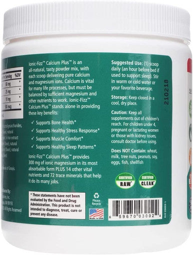 Ionic-Fizz Calcium Plus, Raspberry Lemonade, 14.82 oz (420 g), Pure Essence