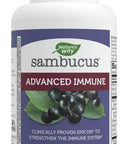 Nature's Way Sambucus Advanced Immune Capsules with Black Elderberry, Vitamin C, Vitamin D, Echinacea*, and Zinc, Immune Support with EpiCor*, 80 Count