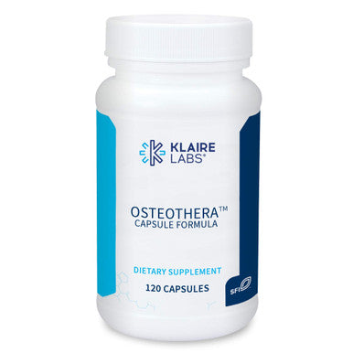 Klaire Labs Osteothera Capsules - Hypoallergenic & Multifactorial Bone Support Formula with Calcium, Vitamin K, D3, Magnesium & Boron (120 Capsules)
