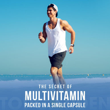 Men'S Multivitamin - Essential Multivitamins & Multiminerals Supplement A, C, D, E & B12, With Zinc, Calcium, Magnesium & More For Men'S Wellness Support. Boost Your Body And Mind