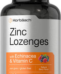Zinc Lozenges | 120 Count | with Echinacea & Vitamin C | Vegetarian, Non-GMO, & Gluten Free Supplement | Natural Berry Flavor | by Horbaach