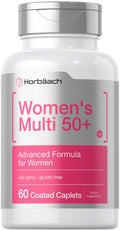 Horbaach Women's Multivitamin 50 Plus 60 Coated Caplets Advanced Vitamin Formula NonGMO and Gluten Free Supplement