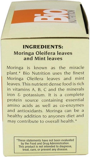 Bio Nutrition, Moringa Tea Mint, 30 bags