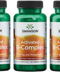 Swanson Activated B-Complex - High Potency and Bioavailability (60 Veggie Capsules) (3 Pack)