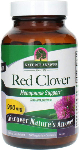 Nature'S Answer Red Clover Trifolium Pratense Full Spectrum Herb Natural Vegetarian Vegan High Strength Dietary Supplements Ideal for Menopause (90 Capsules)