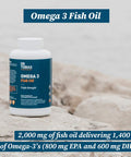 Dr. Tobias Omega 3 Fish Oil and Vitamin D3 Promotes Brain Heart Joint and Immune Health 3 Month Supply
