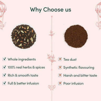 Vahdam Oprah Favourite Chai Tea Loose Leaf Tea Set Box (3 Flavours in Tin Caddy) | 100% Pure Gluten Non GMO | Diwali s for Friends and Family