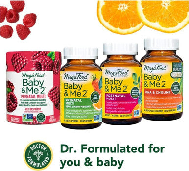 MegaFood Baby & Me 2 Postnatal Vitamins 120 Tabs (60 Servings)
