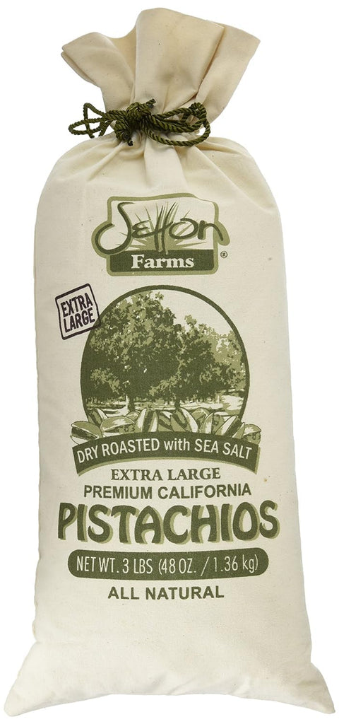 Setton Farms Premium California Pistachios Dry Roasted with Sea Salt Burlap Large Bag14 Ounce