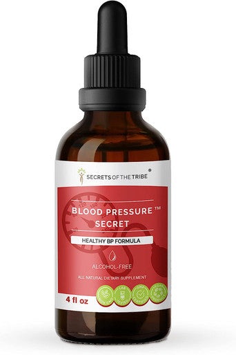 Secrets of the Tribe - Blood Pressure Secret, Healthy Circulation Formula, Herbal Supplement Blend Drops Alcohol-Free Liquid Extract 4 fl oz