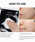 JMsolution Water Luminuous Silky Cocoon Black- Korean Skincare Facial Mask - Silkworm extract amino acid -Nutrition Moisturization Synergy - 10 sheets for sensitive skin (Silky Cocoon)