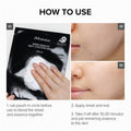 JMsolution Water Luminuous Silky Cocoon Black- Korean Skincare Facial Mask - Silkworm extract amino acid -Nutrition Moisturization Synergy - 10 sheets for sensitive skin (Silky Cocoon)
