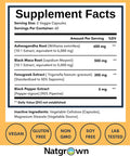 Natgrown Ashwagandha Maca Root Fenugreek Extract Capsules Supplement For Men & Women - Vegan Pills - (120 Count)