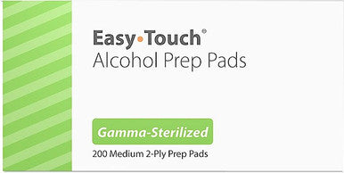 Easy Touch Alcohol Prep Pads 200 Each By Mhc Medical Products