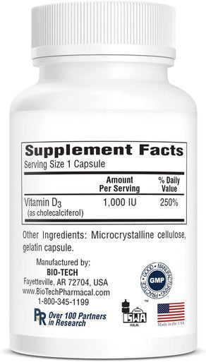 Bio-Tech Pharmacal D3 (1000 IU)