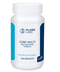 Klaire Labs Core Multi - Multimineral & Multivitamin Supplement with No Iron - Vitamins & Chelated Minerals with Natural Mixed Carotenoids, Vitamin C & E - Multivitamins for Men & Women (120 Capsules)