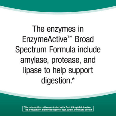Nature's Way Broad Spectrum Enzyme Active Helps Support Optimal Digestion, 90 Capsules, 90 Count