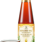 Soeos Sesame Oil Toasted Sesame Seed Oil 8.45 Fl Oz (250 ml) Pack of 2 Total 500 ml Nutty Flavor Perfect for Asian Food Noodles Soup Baking and StirFry