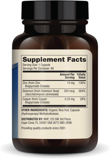 Dr. Mercola Zinc Plus Selenium, 90 Servings (90 Capsules), Dietary Supplement, Supports Immune Health, Non Gmo, Nsf Certified
