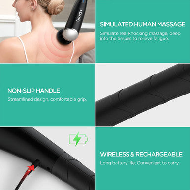 Handheld Back Massager For Pain Relief Deep Tissue, Electric Massager Cordless With Rechargeable Design For Neck, Shoulder, Foot, Leg, Calf Gifts For Women, Men, Mh460