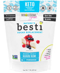 Wholesome Yum Besti Natural Powdered Sugar Substitute - Keto Confectioners Monk Fruit Sweetener Blend With Allulose (No Erythritol) - Non GMO, Zero Carb, Zero Calorie, No Aftertaste (12 oz)