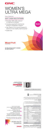 Gnc Womens Multivitamin Soft Chew - Mixed Fruit