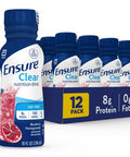 Ensure Clear Blueberry Pomegranate Nutrition Drink Fat Free 12 Pack