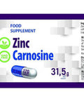 Hepatica Zinc L-Carnosine 120 Vegan Capsules, 3Rd Party Lab Tested, High Strength Supplement, Gluten And Gmo