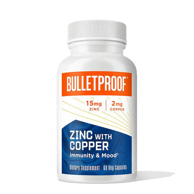 Bulletproof Triple Threat Strength Bundle, Vitamins A-D-K, 30 Softgels, Zinc With Copper, 60 Capsules, Methyl B-12, Spearmint Flavor, 60 Lozenges